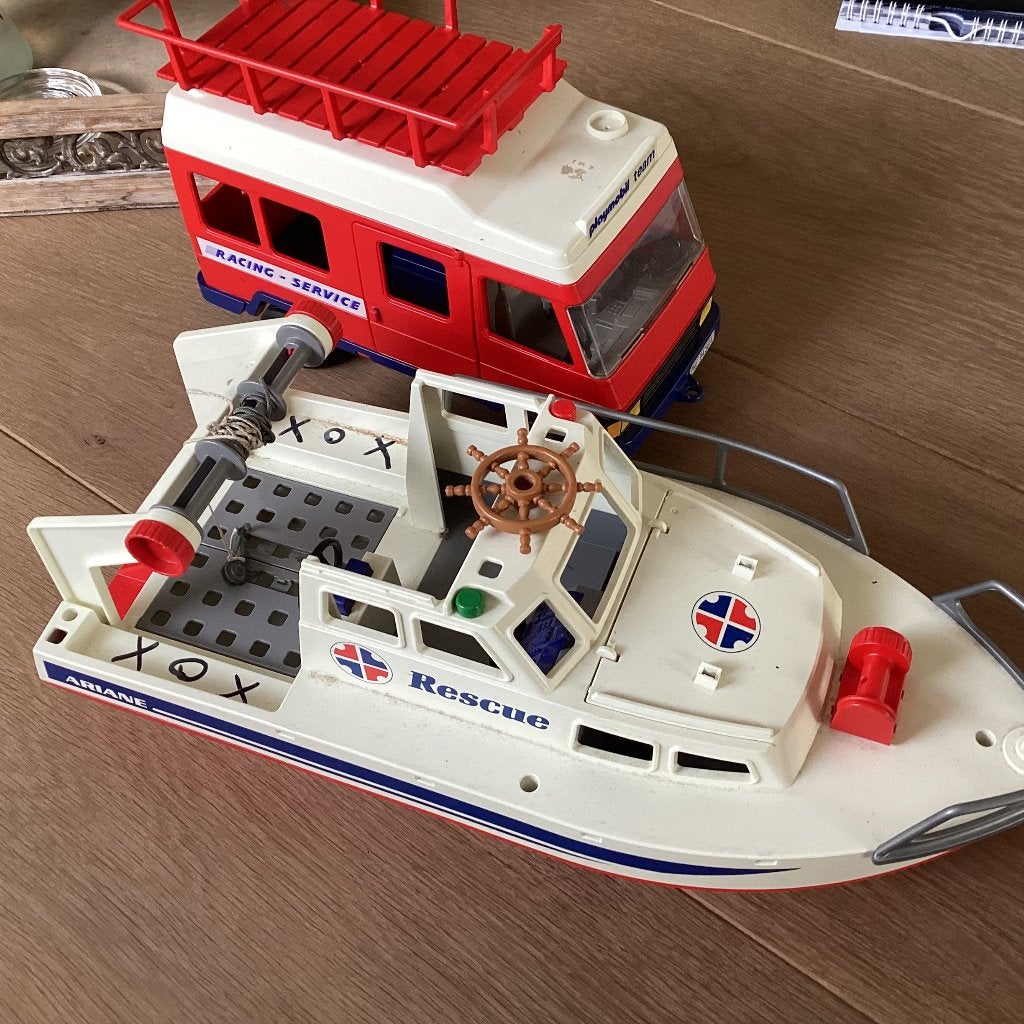 Boot en auto Playmobil, Ophalen, Gebruikt