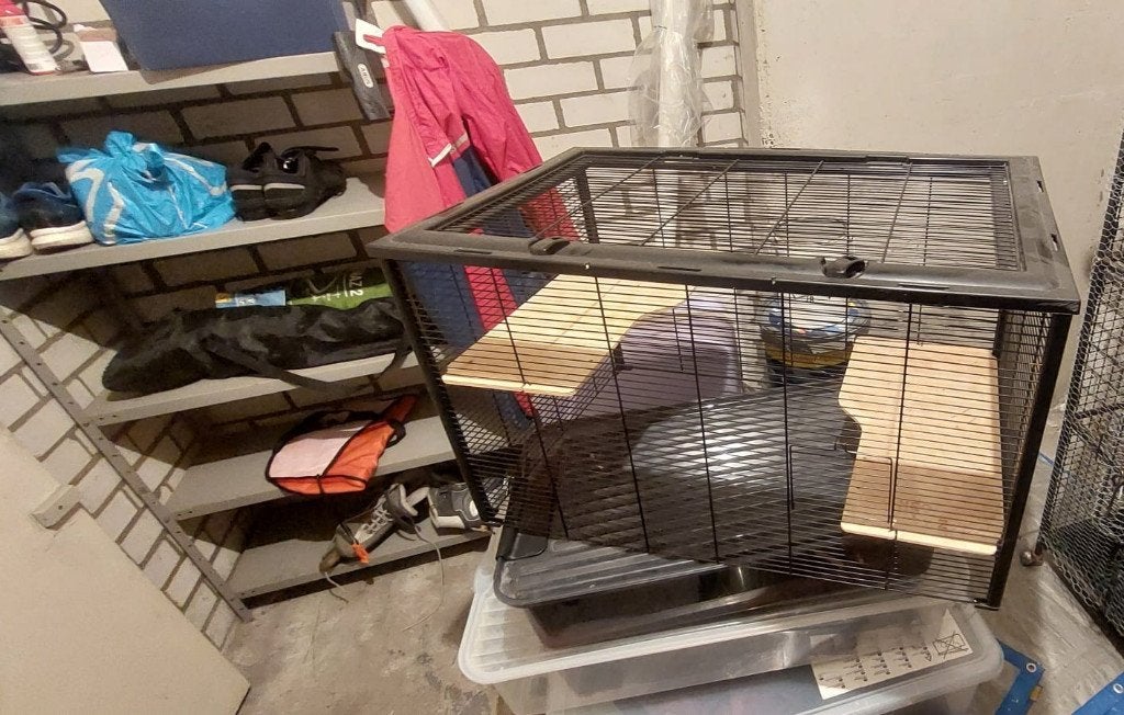 Gratis hamsterhok / knaagdierkooi – 77 x 47 x 45 cm, Kooi, Gebruikt, Muis, 75 tot 110 cm
