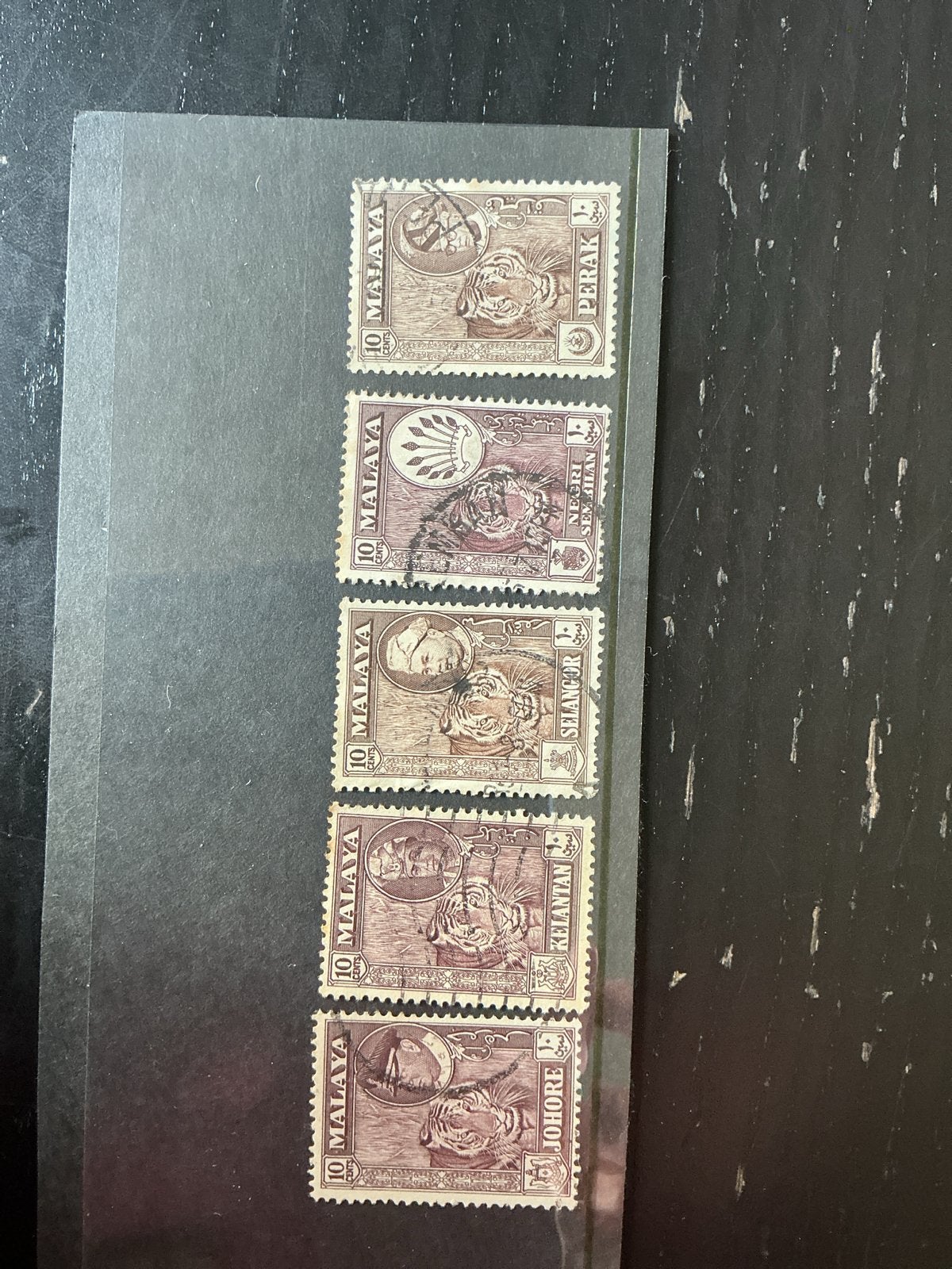 Gestempelde postzegels Malaya Johore Kelantan Salangor Perak, Ophalen of Verzenden, Gestempeld, Zuidoost-Azië