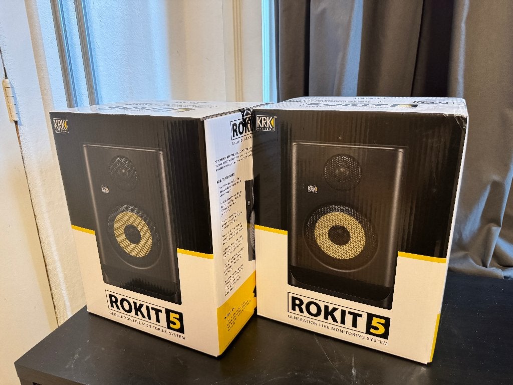 KRK ROKIT 5 G5 Studiomonitors (set van 2), compleet in doos, Ophalen, Zo goed als nieuw, Studiomonitor, KRK