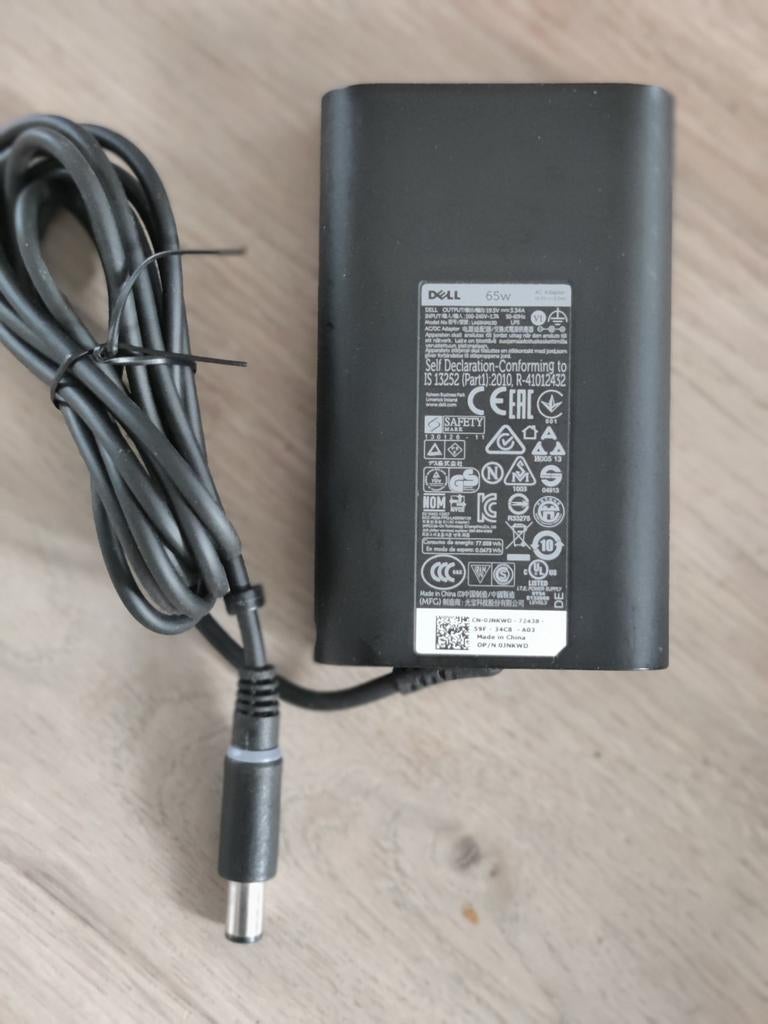 Dell 65W AC Adapter - Oplader voor Laptop, Ophalen of Verzenden, Gebruikt, Dell