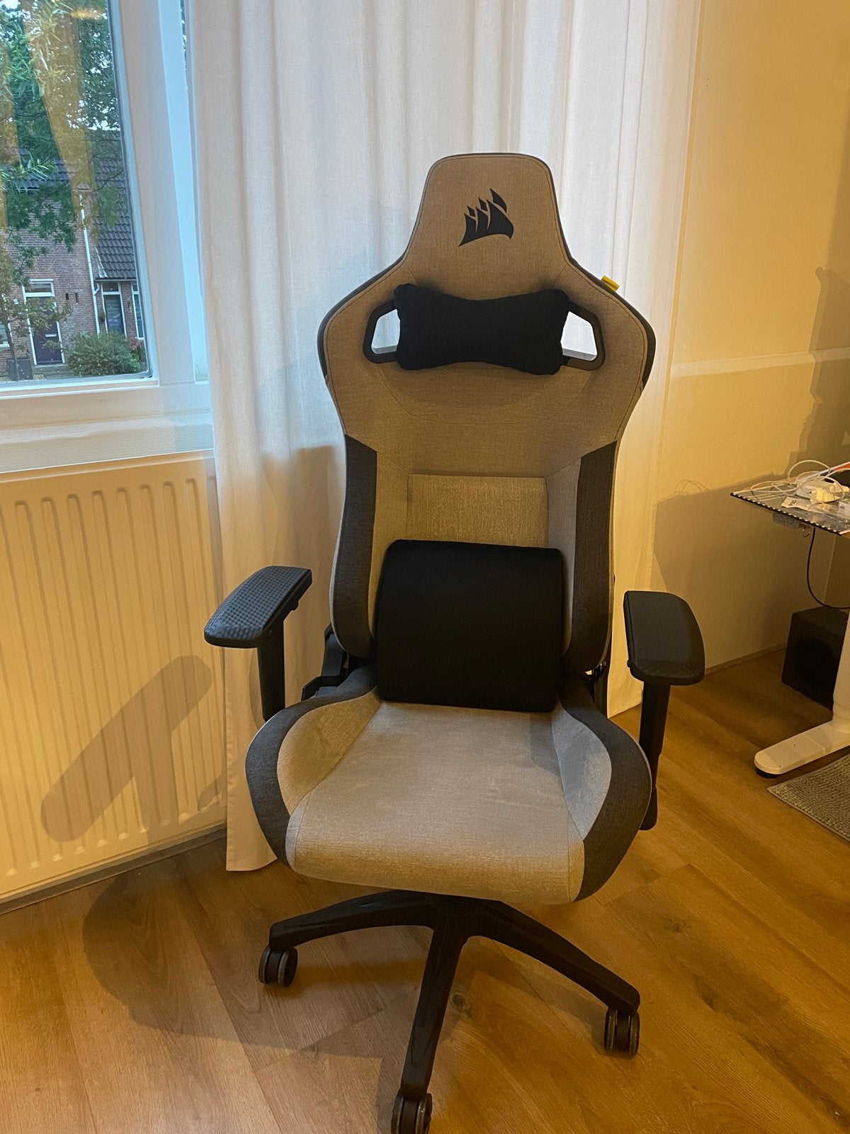 Corsair T3 Rush Gaming Stoel - Grijs/Zwart, Ophalen, Zo goed als nieuw, Grijs, Bureaustoel