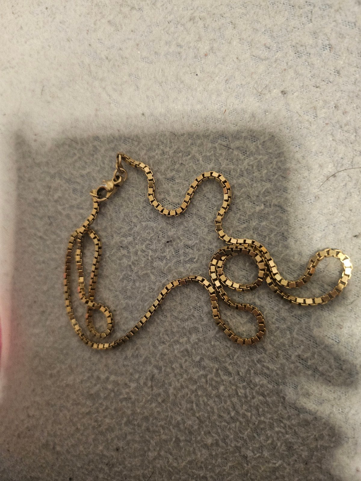 Gouden ketting - Venetiaanse schakel, Verzenden, Gebruikt, Goud, Goud