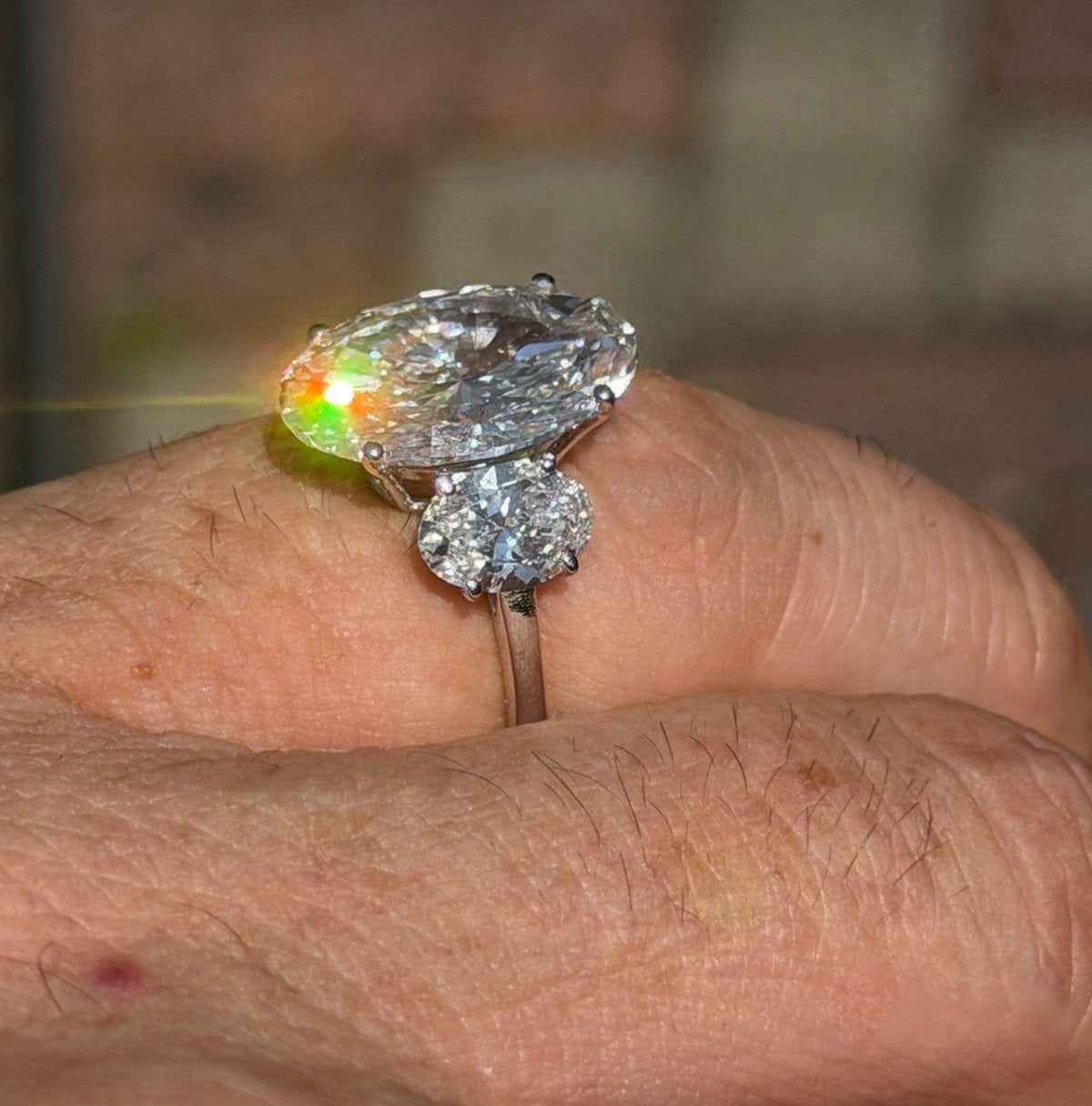 Nieuwe witgouden ring VS1 diamant 9.05ct! winkelprijs €17500, Nieuw, Ophalen of Verzenden, 17 tot 18, Met edelsteen