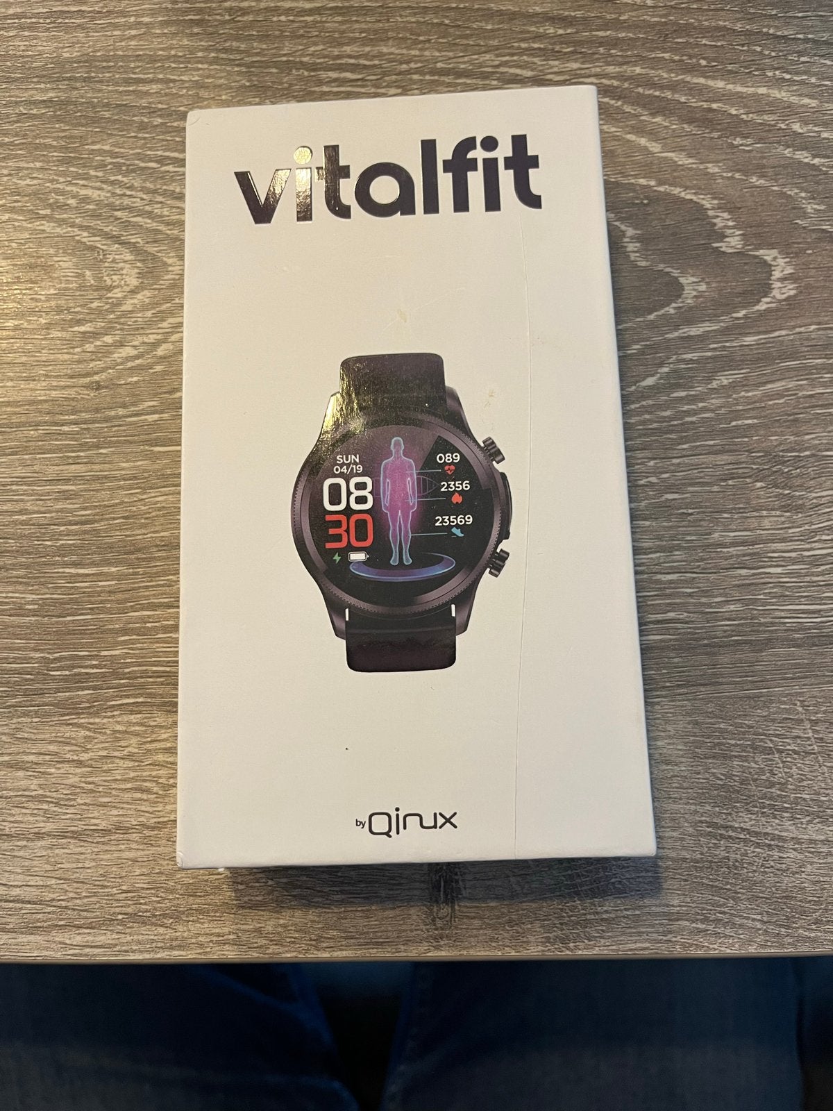 Vitalfit by Qirux Smartwatch, Ophalen of Verzenden, Hartslag, Nieuw, Zwart