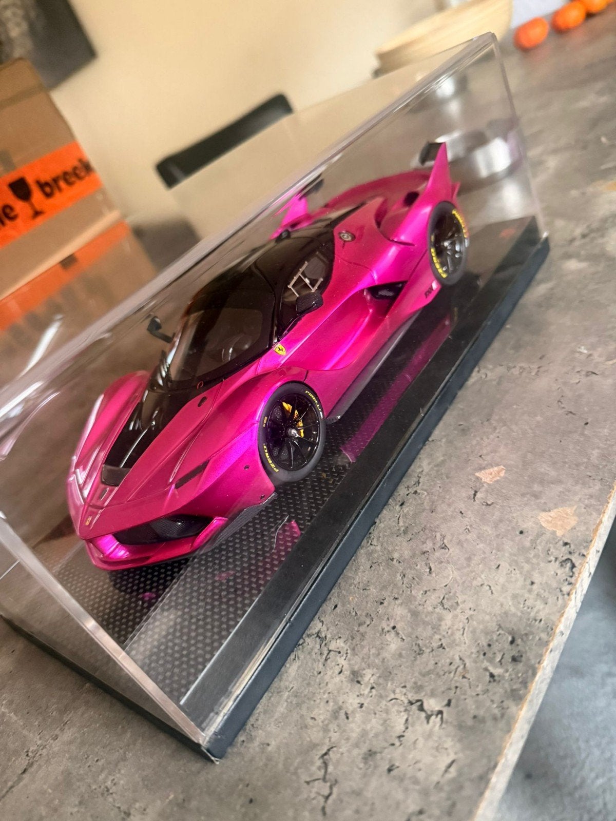 Ferrari FXX K MR Collection 1/15 enige op carbon base, Ophalen of Verzenden, Zo goed als nieuw, Auto, Overige merken