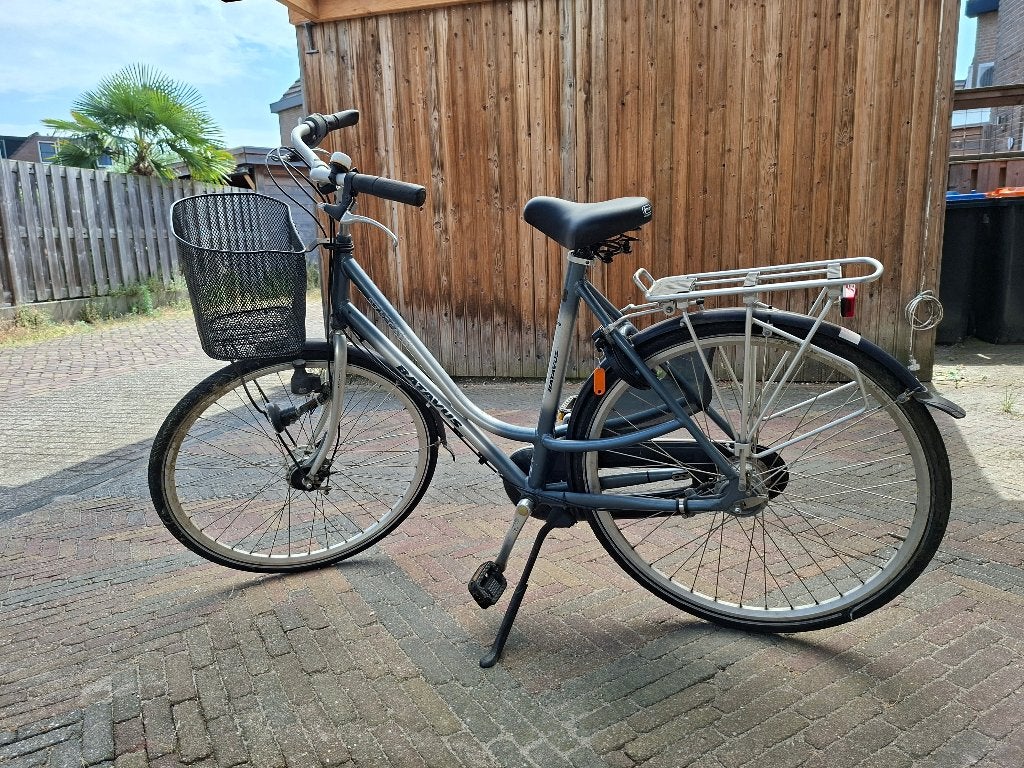 damesfiets, Fietsen en Brommers, Fietsen | Dames | Damesfietsen, Gebruikt, Versnellingen, Trommelrem, Ophalen