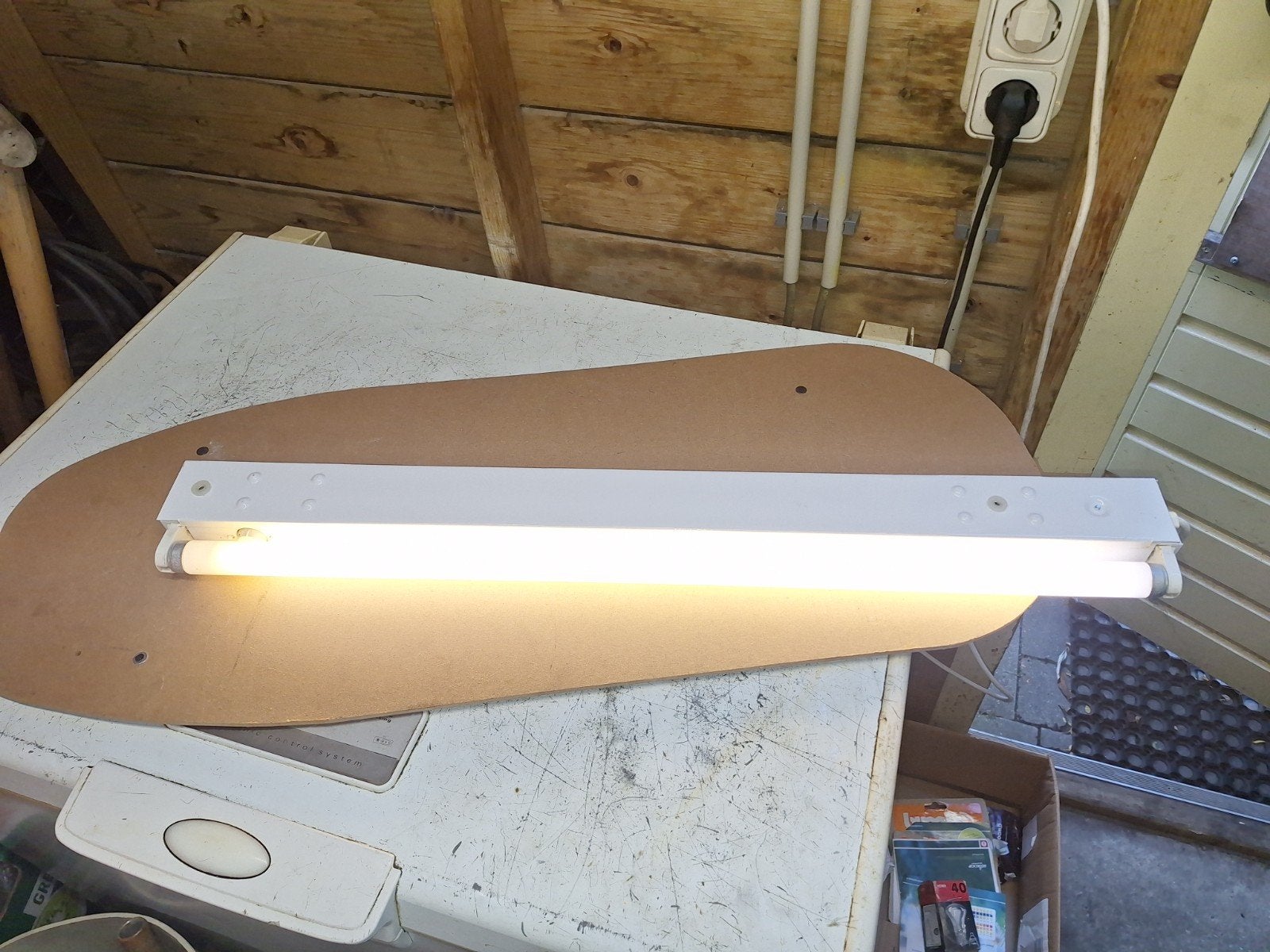 haco TL lamp op netstroom met snoer stekker  75 cm breed, Overige merken, Industrieel, Ophalen of Verzenden, Zo goed als nieuw