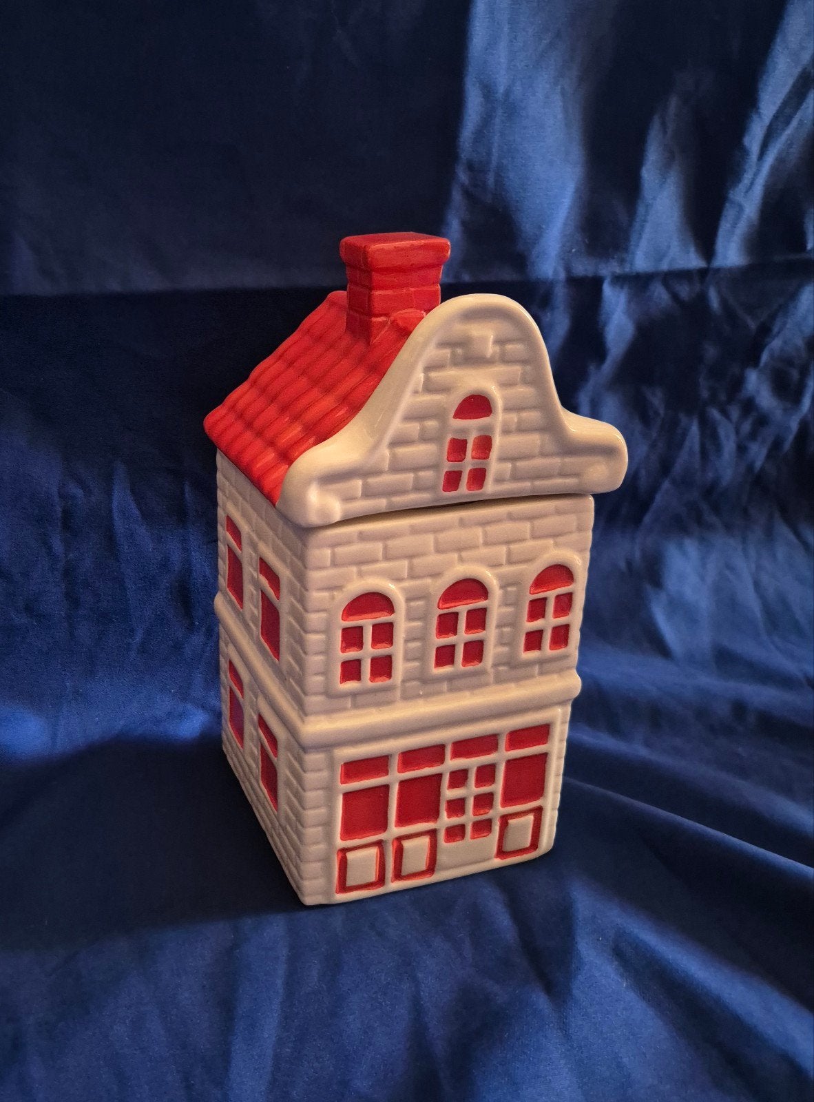 Postcodeloterij huisje koekpot voorraadpot ronde gevel zgan, Huis en Inrichting, Keuken | Servies, Overige typen, Ophalen of Verzenden