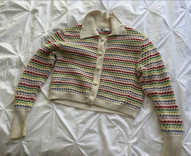 Zara Gestreept Gebreid Vest Maat S, Ophalen, Gedragen, Maat 36 (S), Overige kleuren