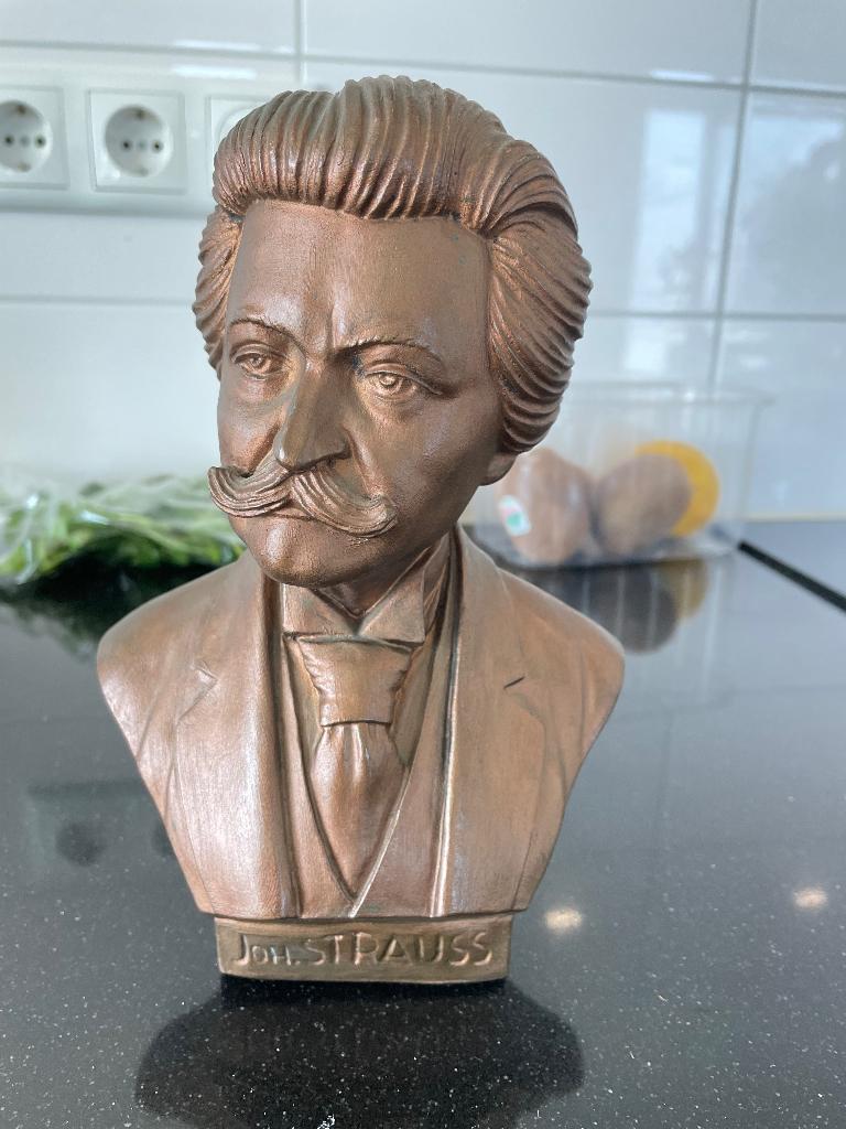 Buste Johann Strauss, Antiek en Kunst, Ophalen of Verzenden, Buste