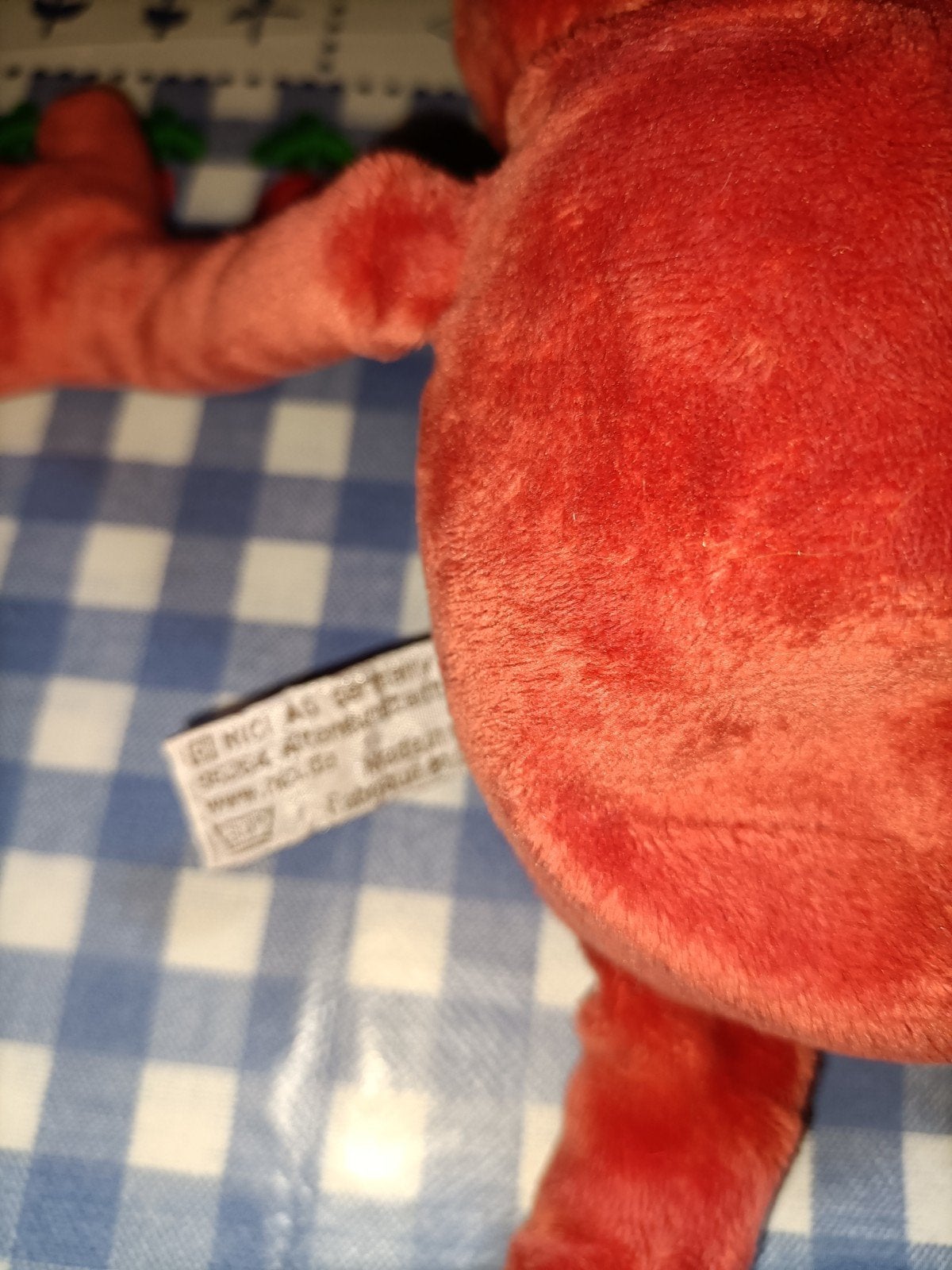 Nici rode kikker knuffel met rode kus mond, Ophalen of Verzenden, Zo goed als nieuw