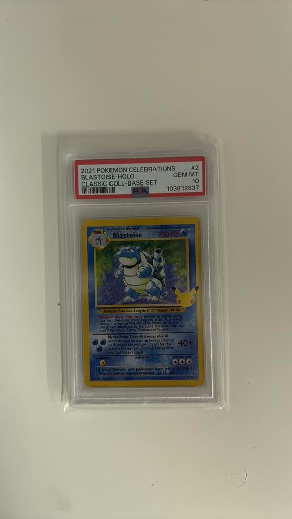 Blastoise celebrations PSA 10, Ophalen of Verzenden, Zo goed als nieuw