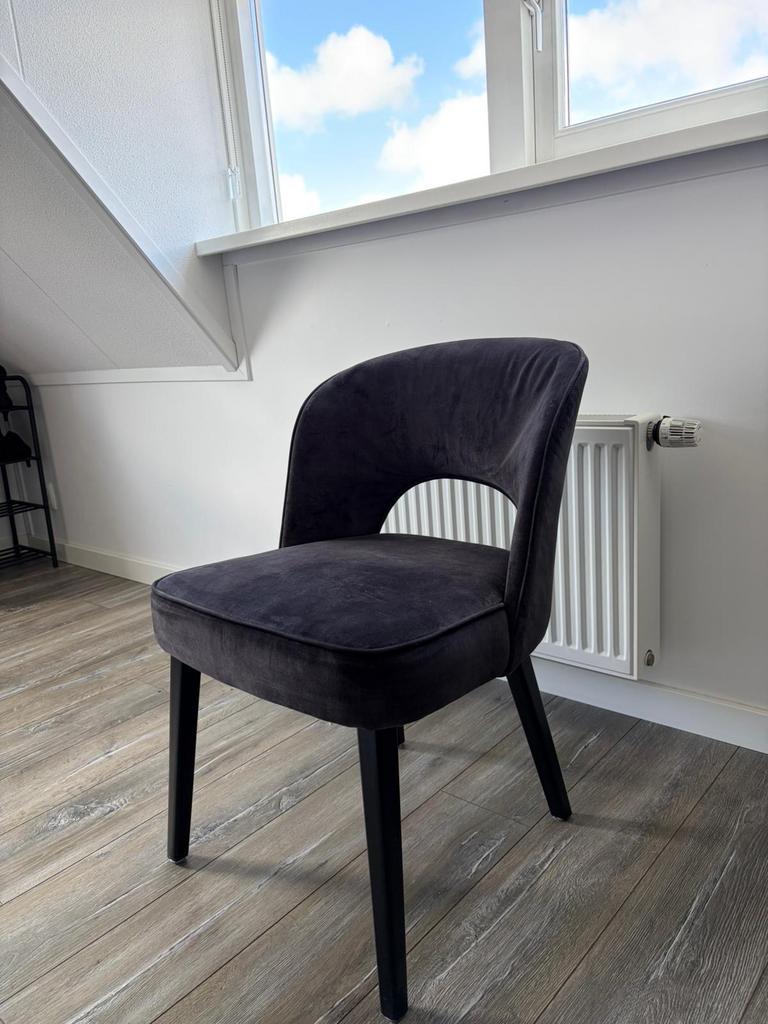 BOCX Interiors Eetkamerstoelen - Zwart/Antraciet, Ophalen, Zwart, Zo goed als nieuw, Eén