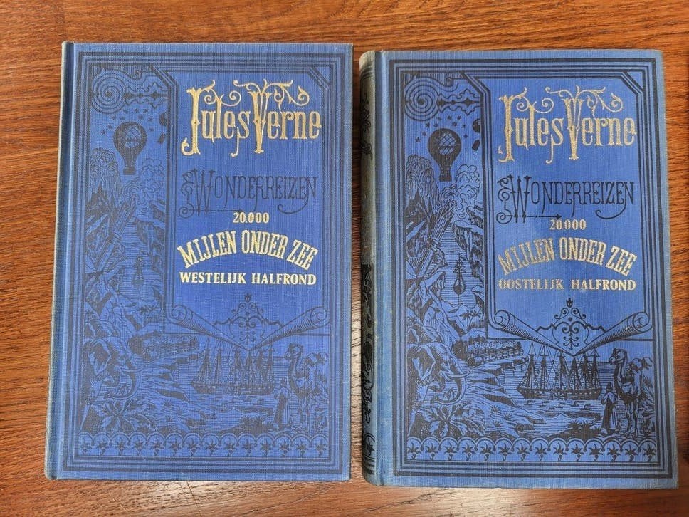 Jules Verne Wonderreizen - 4 Delen Elsevier 1979, Ophalen of Verzenden, Gelezen, Jules Verne, Nederland