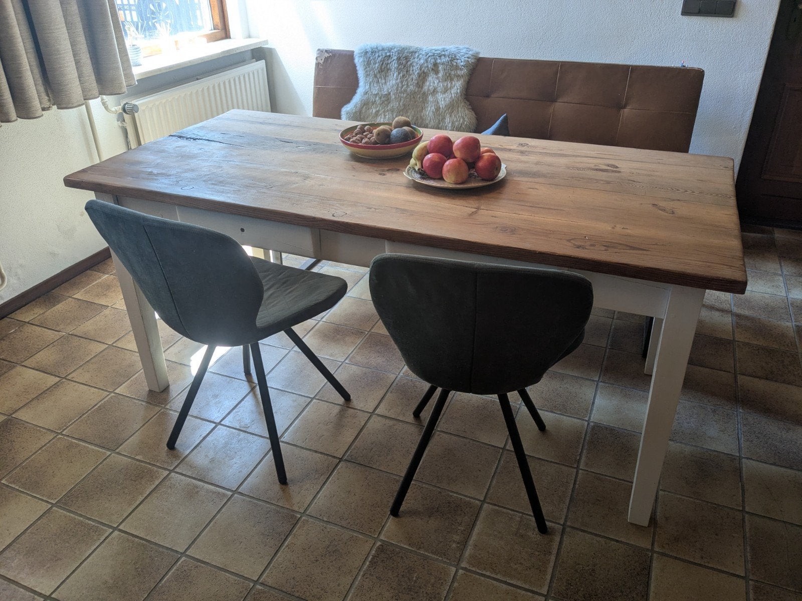 Eettafel 180x83 cm - Robuust en Gezellig, Ophalen, Gebruikt, 50 tot 100 cm, Landelijke, Robuuste stijl