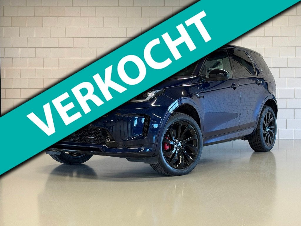 Land Rover DISCOVERY SPORT P300e 1.5 R-Dynamic Black Pack HS, Auto's, Land Rover, 309 pk, Blauw, Discovery Sport, Leder