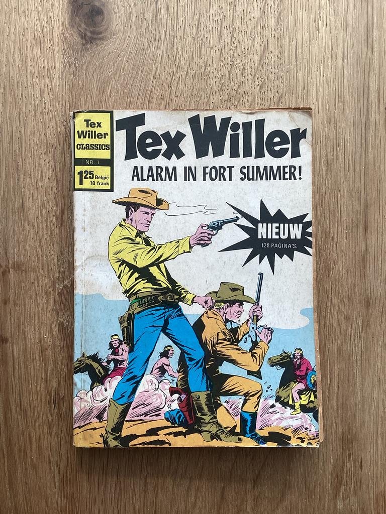 Tex Willer Classics nr. 1 - Alarm in Fort Summer (1e druk), Eén stripboek, Ophalen of Verzenden, Gelezen