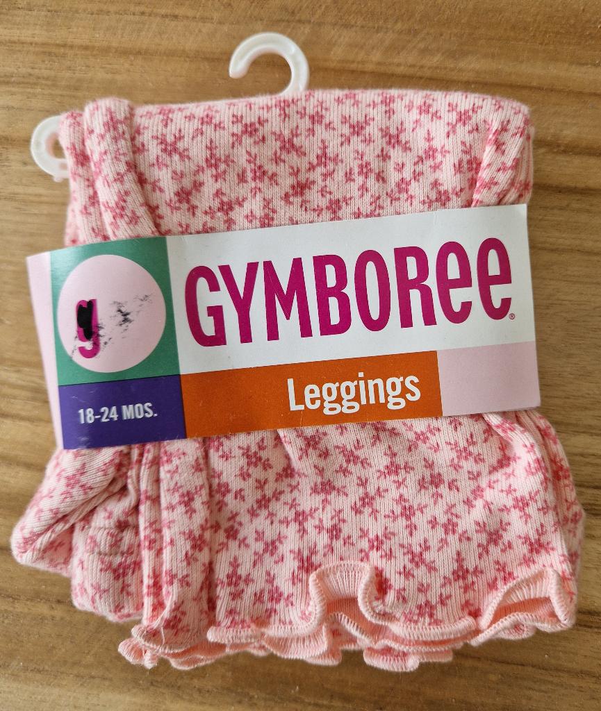 Roze gebloemde Gymboree legging maat 86 NIEUW (0912), Broekje, Meisje, Gymboree, Nieuw