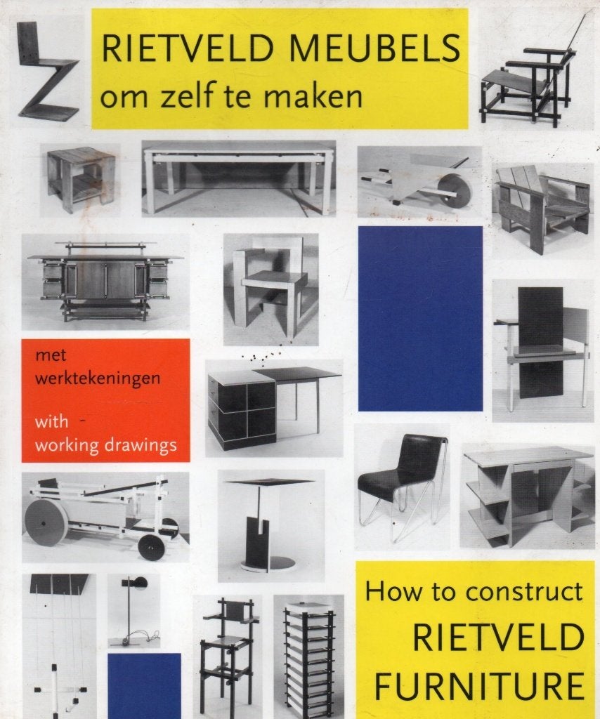 Rietveld meubels om zelf te maken, met werktekeningen, Ophalen of Verzenden, Zo goed als nieuw