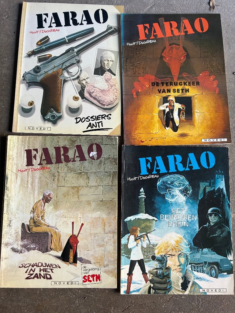 LOSSE VERKOOP ; Farao ; 4 delen ; zie foto, Meerdere stripboeken, Ophalen of Verzenden, Zo goed als nieuw, Hulet / Duchateau