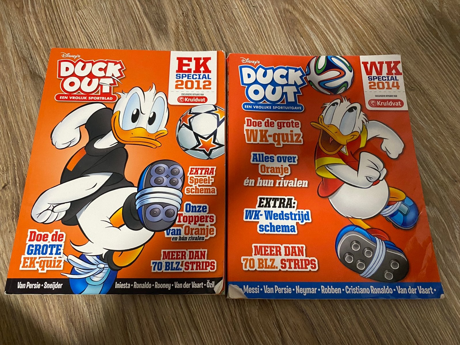 Duck out EK2012 en WK2014 special, Meerdere comics, Ophalen of Verzenden, Zo goed als nieuw, Europa