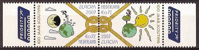 Nederland NVPH nr 2514/5 postfris Scouting 2007, Ophalen of Verzenden, Na 1940, Postfris