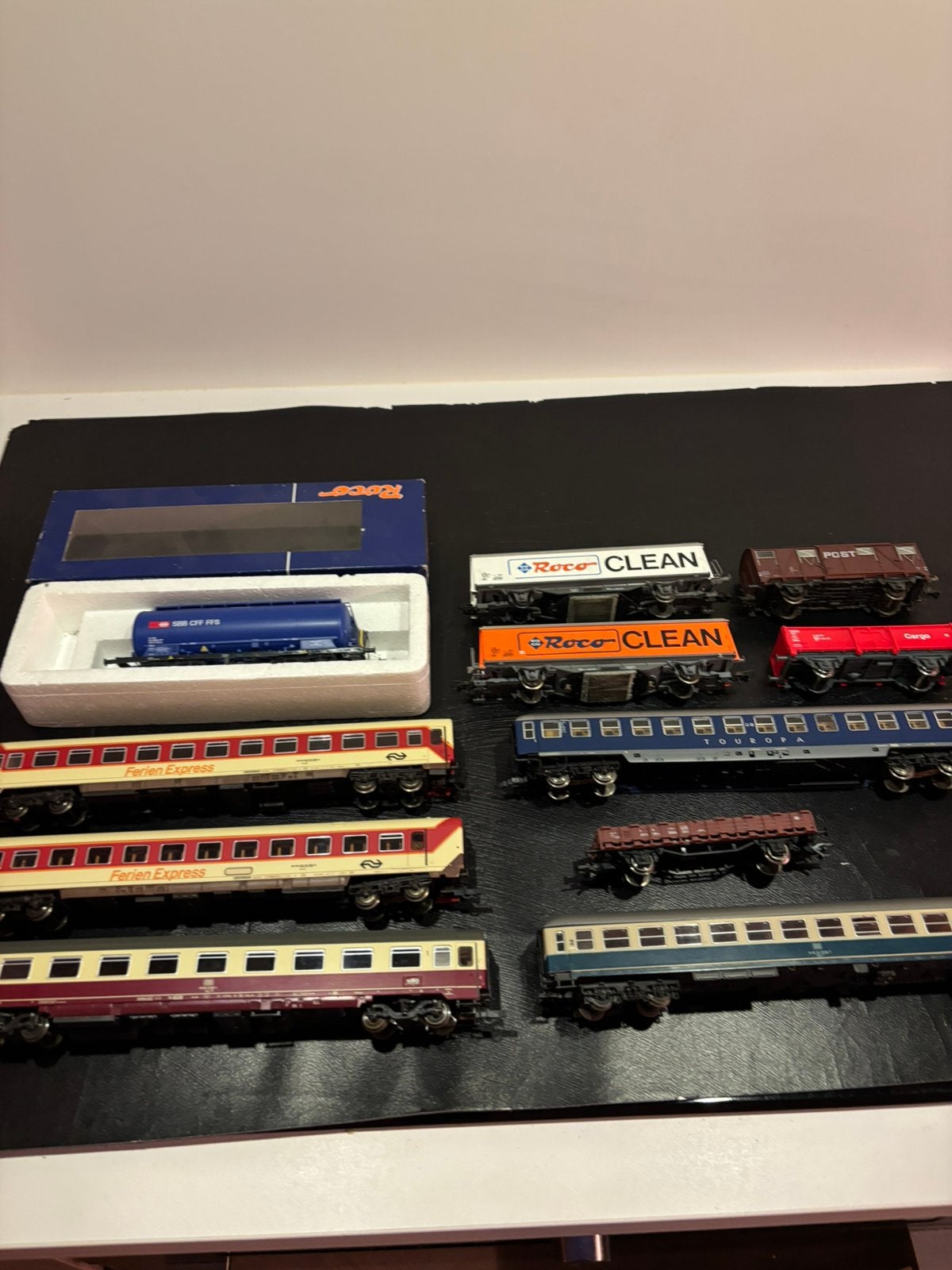 Diverse roco rijtuigen en wagons, Gebruikt, Gelijkstroom, Analoog, Wagon
