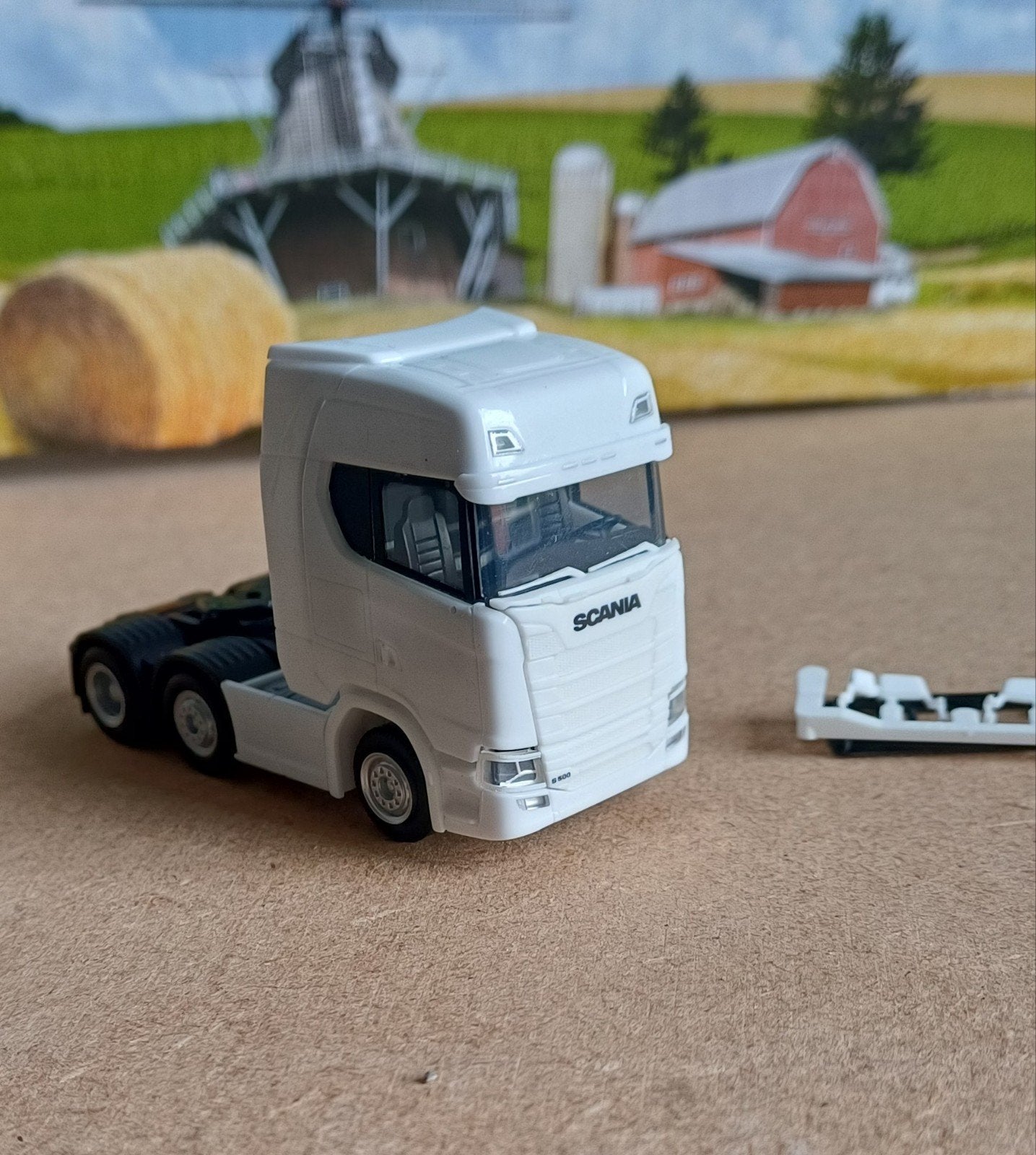 Herpa Scania, Ophalen of Verzenden, Zo goed als nieuw, Bus of Vrachtwagen, Herpa