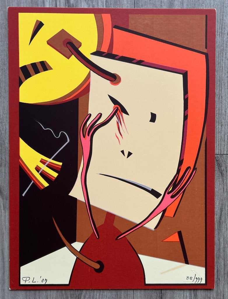 Zeefdruk Pim Leefsma   ZOMEROPRUIMING, Antiek en Kunst, Kunst | Litho's en Zeefdrukken, Gesigneerd, Verzenden, Zeefdruk
