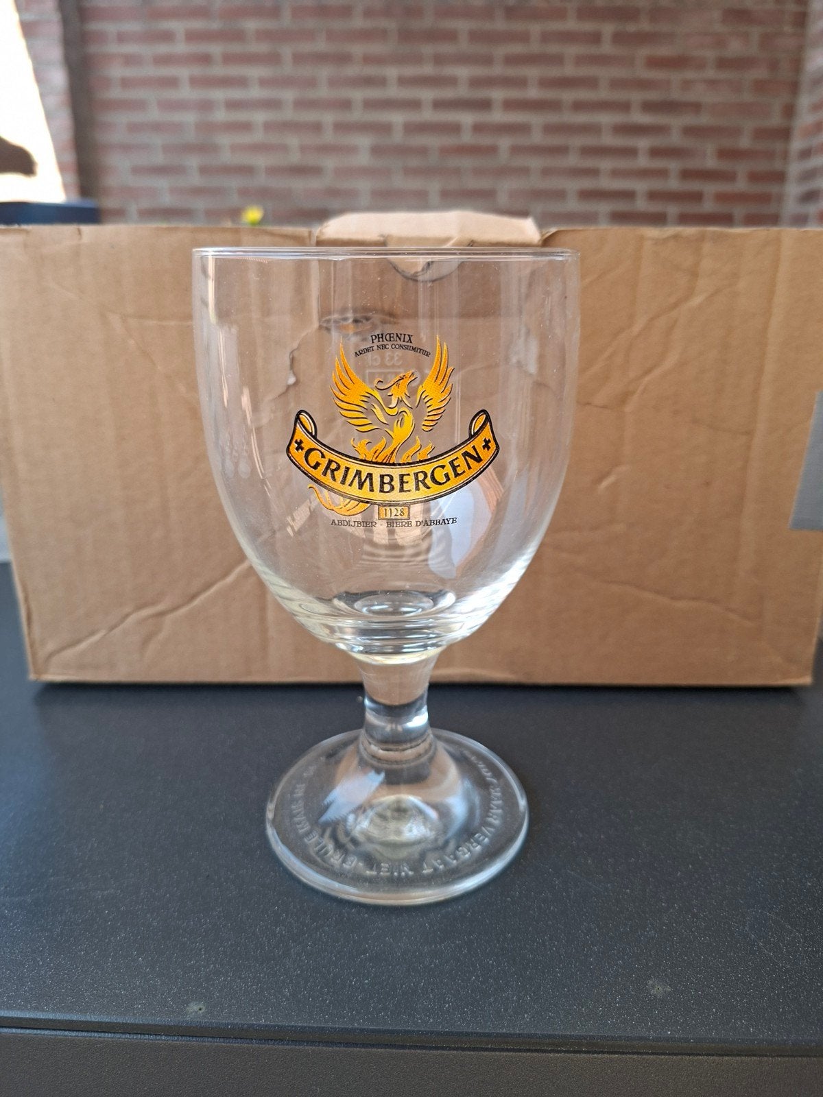 Grimbergen Bierglazen - Set van 6 (33 cl), Ophalen, Zo goed als nieuw, Overige merken, Glas