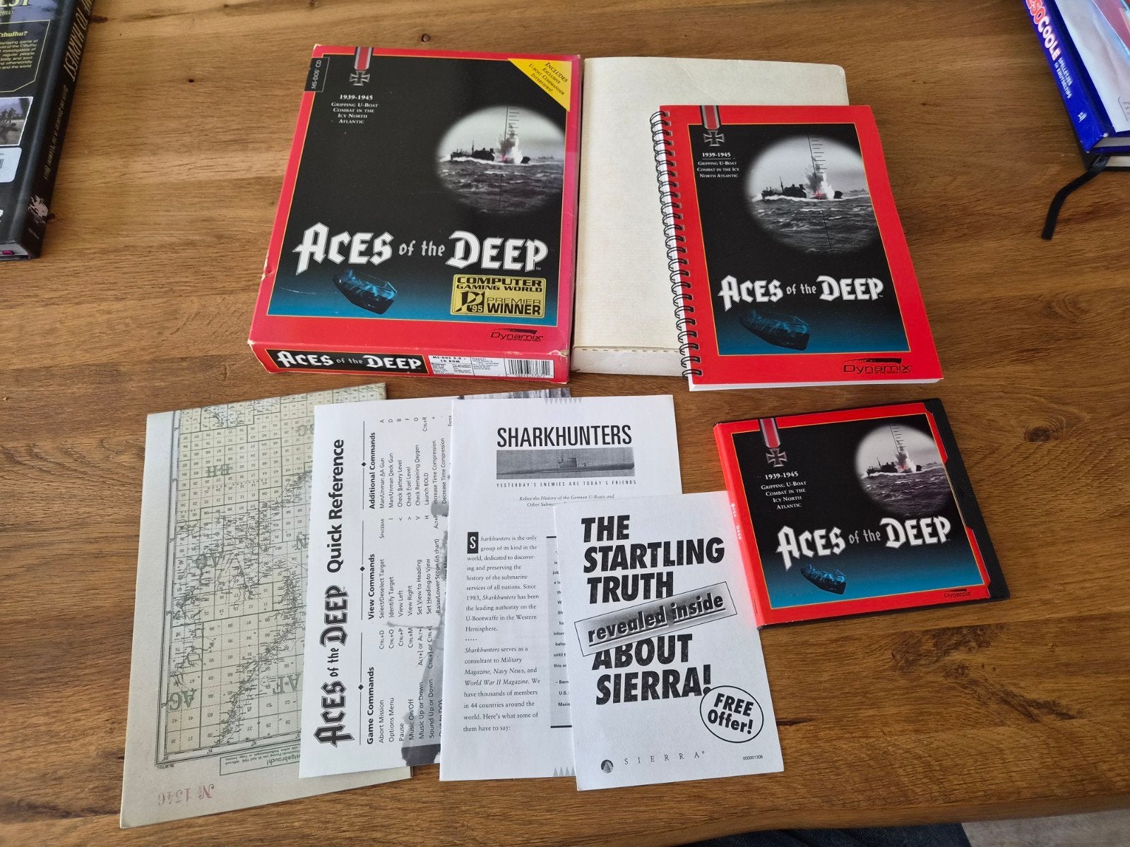 Aces of the Deep (PC MS-DOS CD-ROM, 1994) – Zeer Compleet, Avontuur en Actie, 1 speler, Ophalen of Verzenden, Zo goed als nieuw