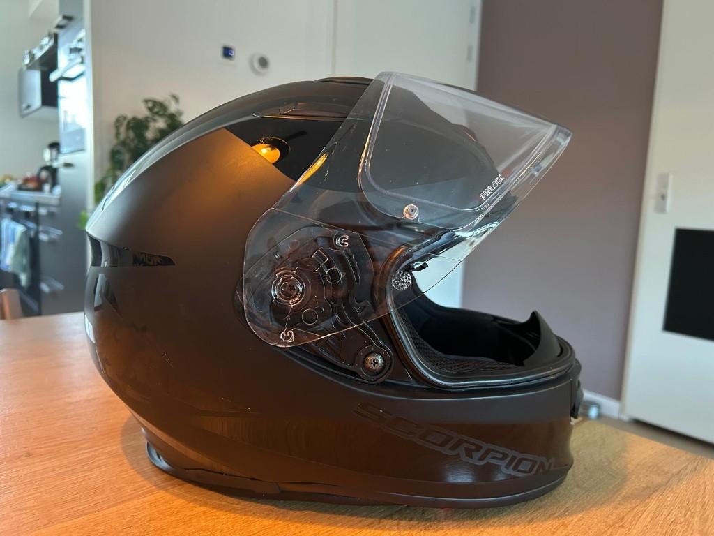 Scorpion EXO-510 Air Motorhelm !!Opblaassysteem lek!!, Motoren, Kleding | Motorhelmen, Heren, Integraalhelm, M, Overige merken