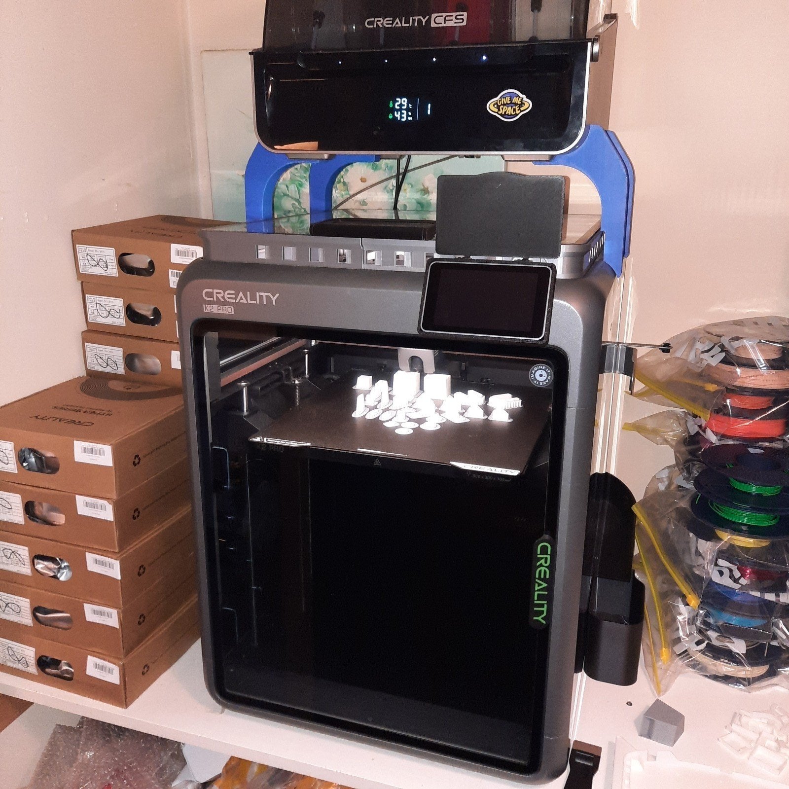 Creality K2 Pro 3D-printer met cfs 1x, Computers en Software, Ophalen, Ingebouwde Wi-Fi, Zo goed als nieuw, Filament