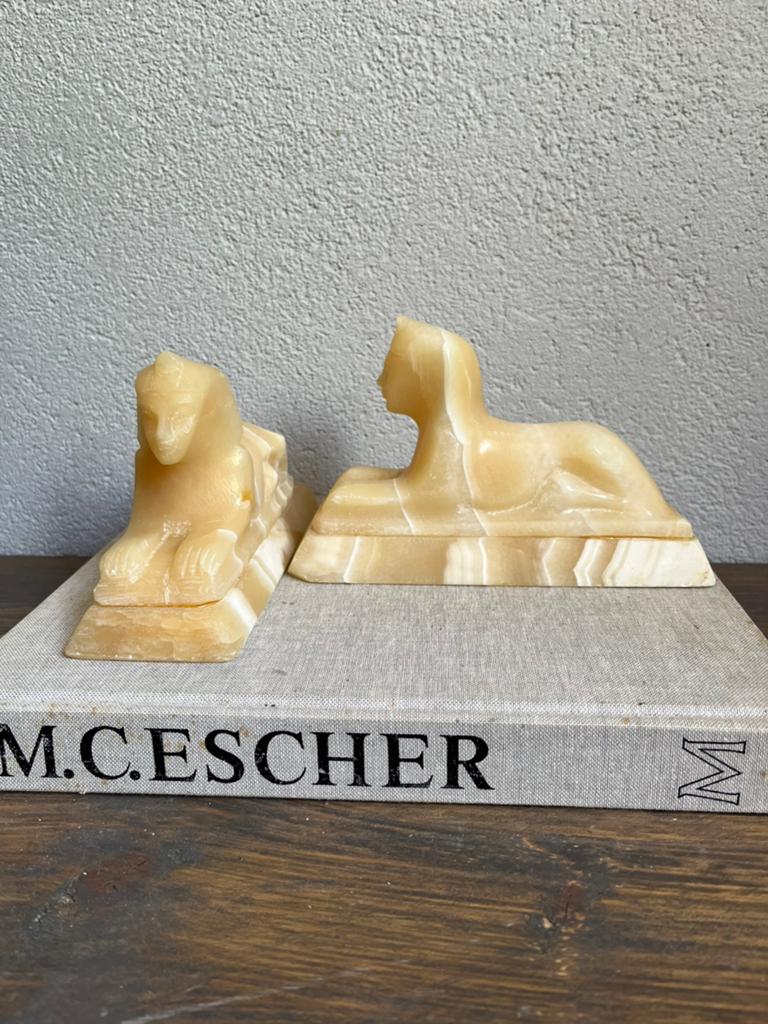 Sfinx beelden, Antiek en Kunst, Kunst | Beelden en Houtsnijwerken, Ophalen of Verzenden