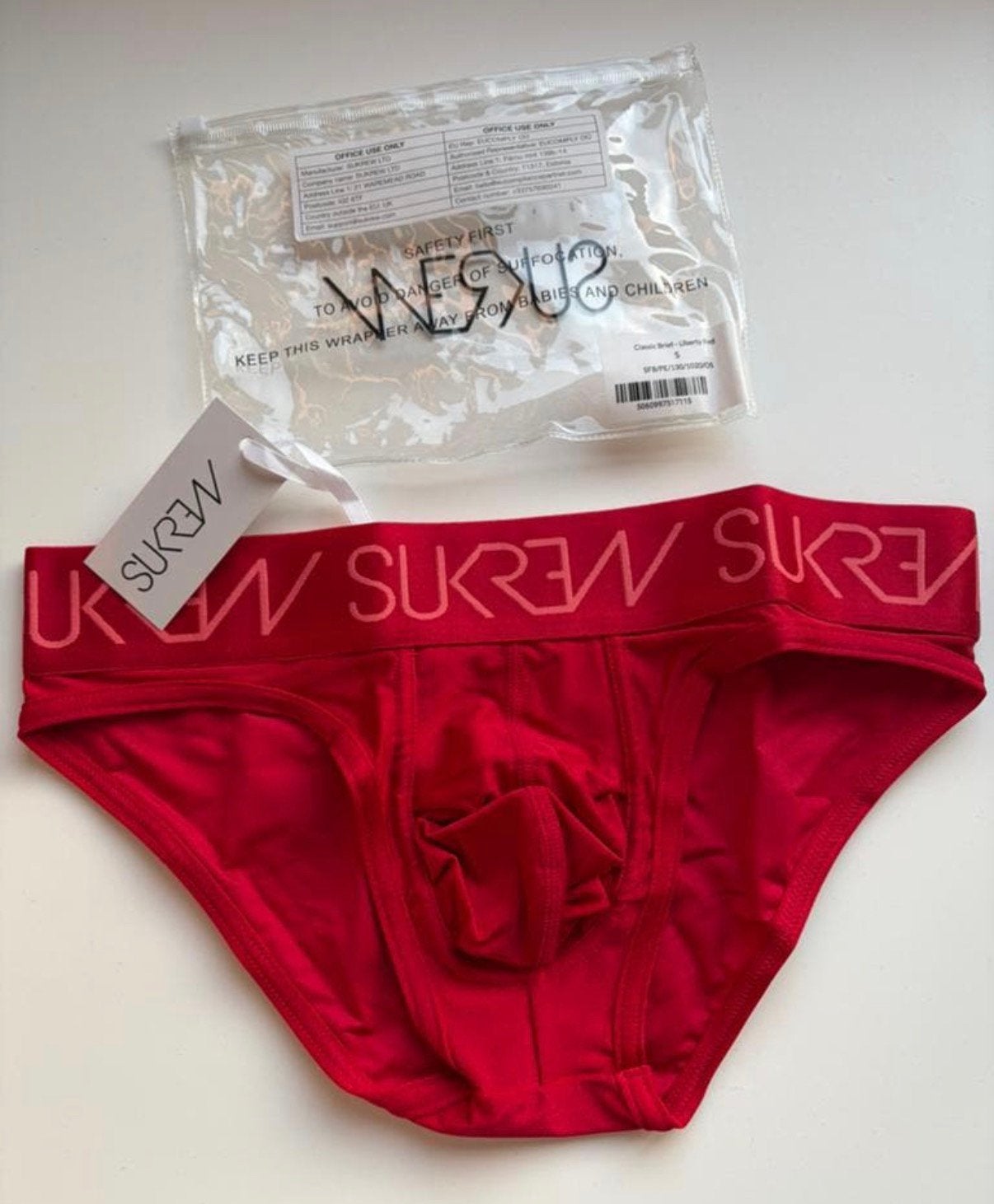 Sukrew Polyamide Slip, Kleding | Heren, Verzenden, Rood, Slip