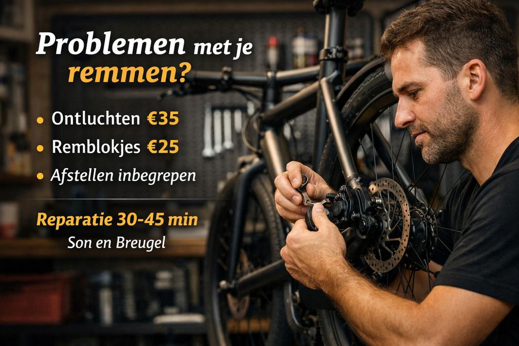 VanMoof remmen reparatie: ontluchten, remblokjes, afstellen, Fietsen en Brommers, Elektrische fietsen, Vanmoof, 59 cm of meer