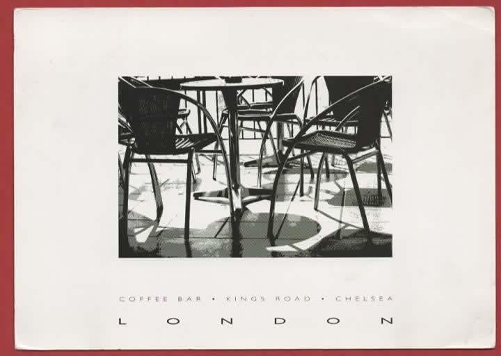 Engeland - London - Coffee Bar, King's Road - Chelsea -1999, Ophalen of Verzenden, 1980 tot heden, Gelopen, Engeland