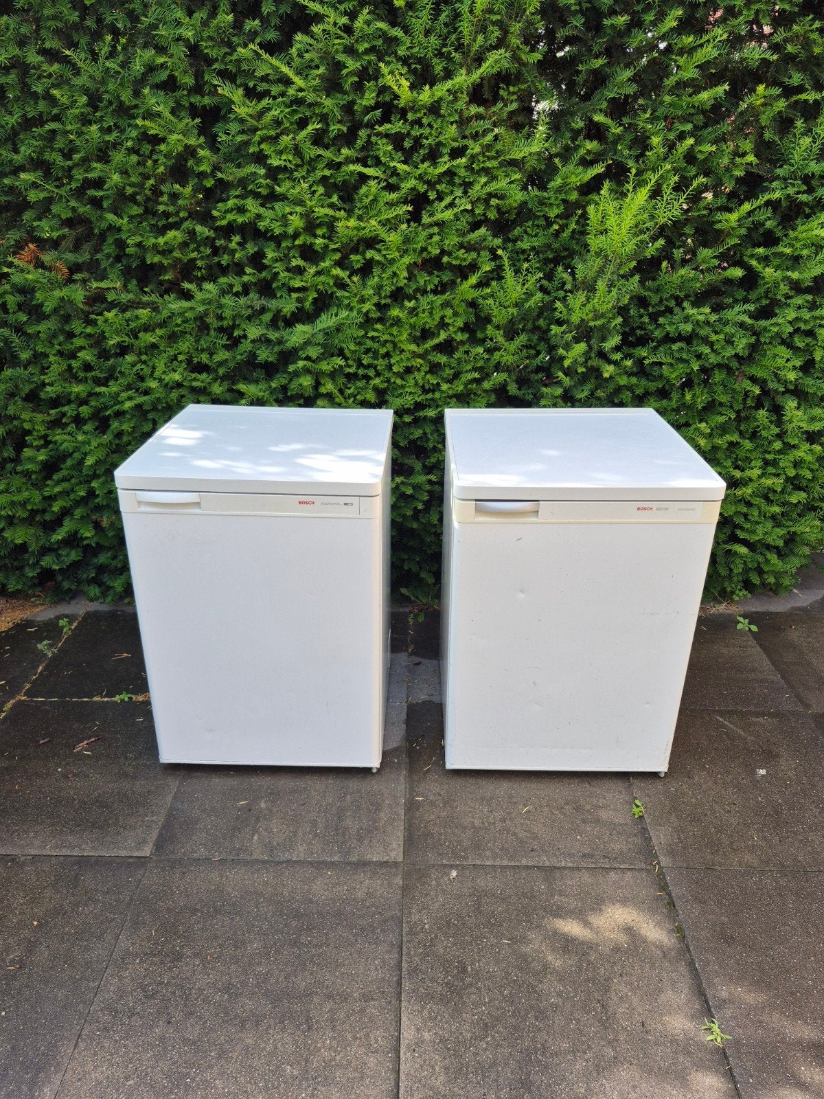Bosch Koelkast en Vriezer Set - KTL7502 & GSL1202, 85 tot 120 cm, Gebruikt, 100 tot 150 liter, Met aparte vriezer