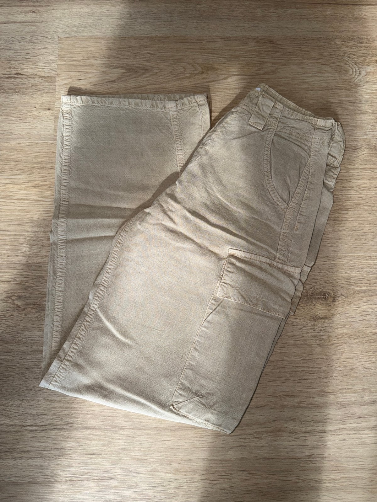 Cargo broek, Verzenden, Zo goed als nieuw, Beige, Lang