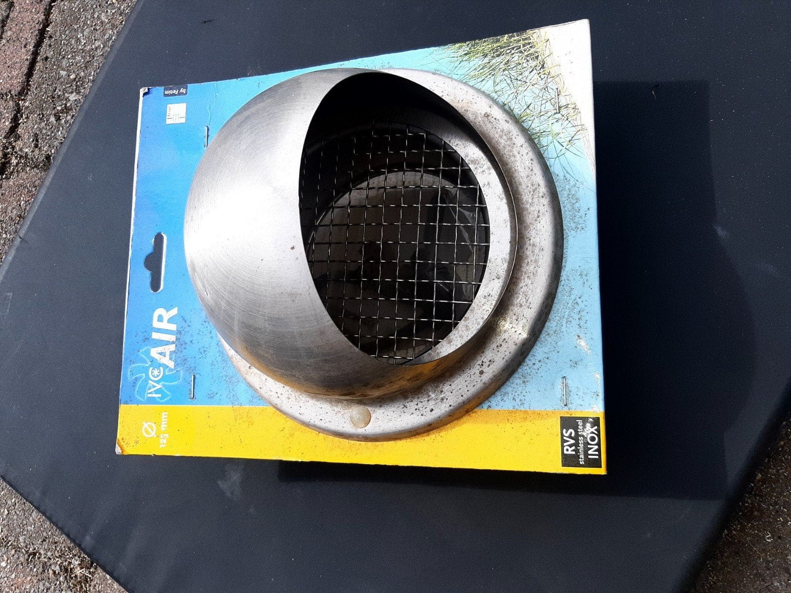rvs muur doorvoer ventilatie rooster, Ophalen of Verzenden, Nieuw, Afzuiger