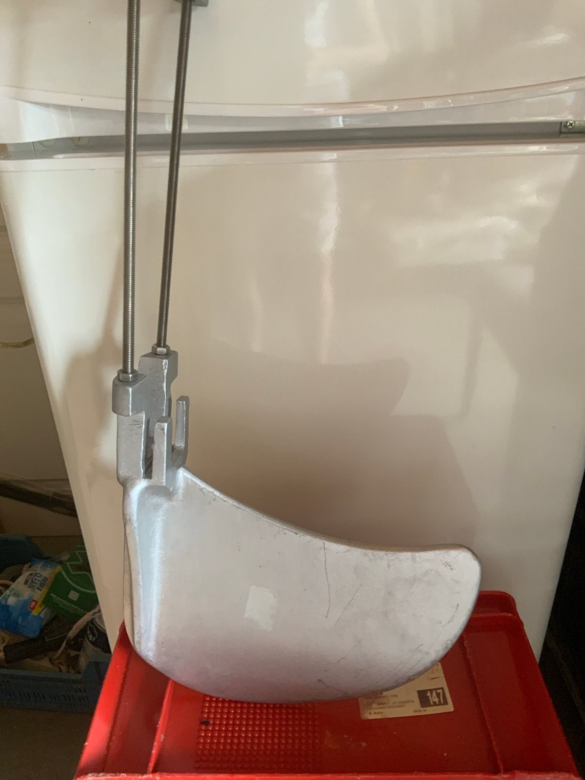 Aluminium roerblad met stuurstangen, Watersport en Boten, Ophalen, Gebruikt, Overige typen