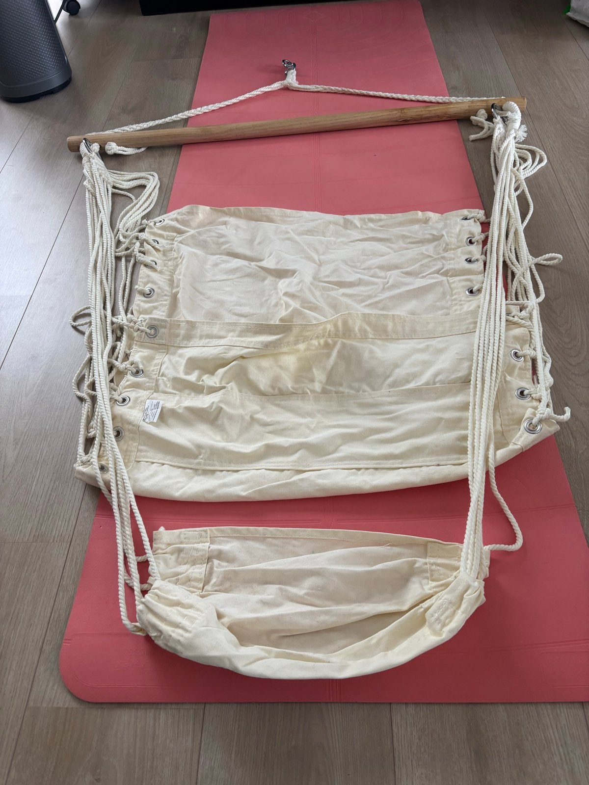 Hangstoel met voetsteun - Comfortabel en stijlvol, Tuin en Terras, Hangmatten, Ophalen, Binnen, Gebruikt, Met standaard