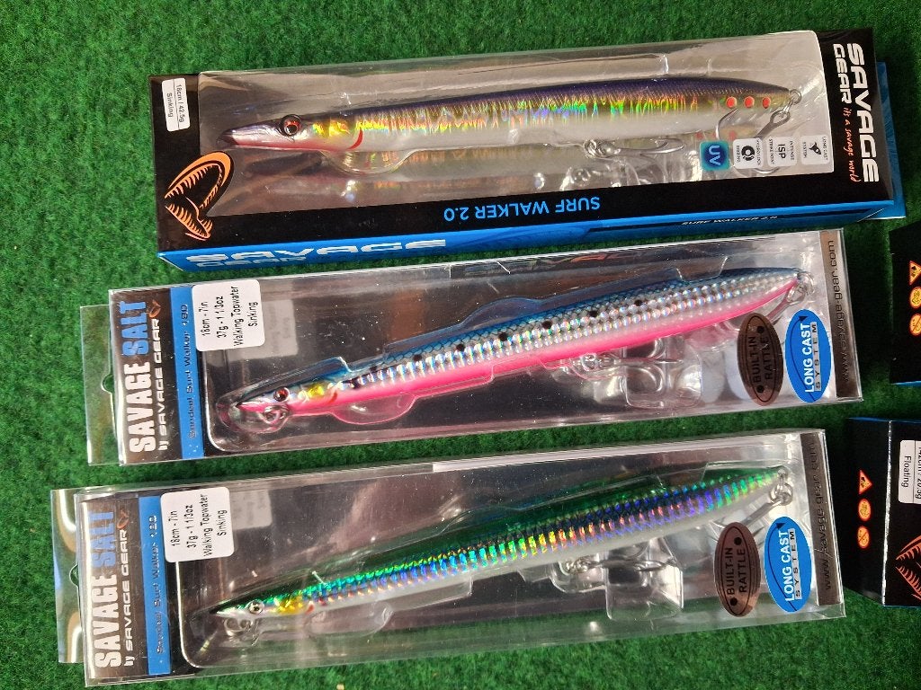 6x Zoutwater kunstaas (Pluggen) alles is nieuw!, Tinstraat, Savage Gear, Overige typen, Nieuw