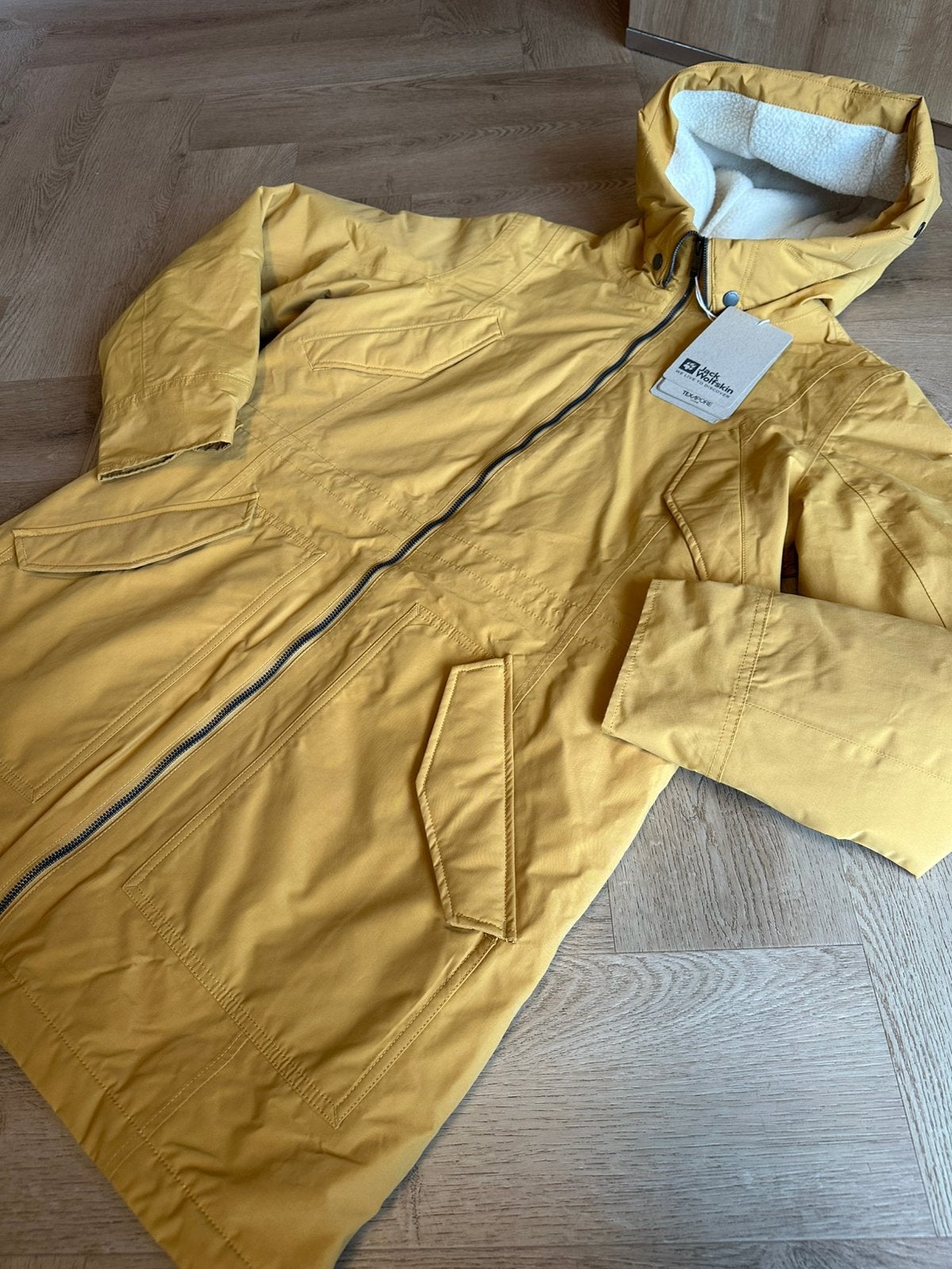 Jack Wolfskin Rocky Point Parka | Dames winterparka | Nieuw, Ophalen of Verzenden, Nieuw, Maat 42/44 (L), Geel