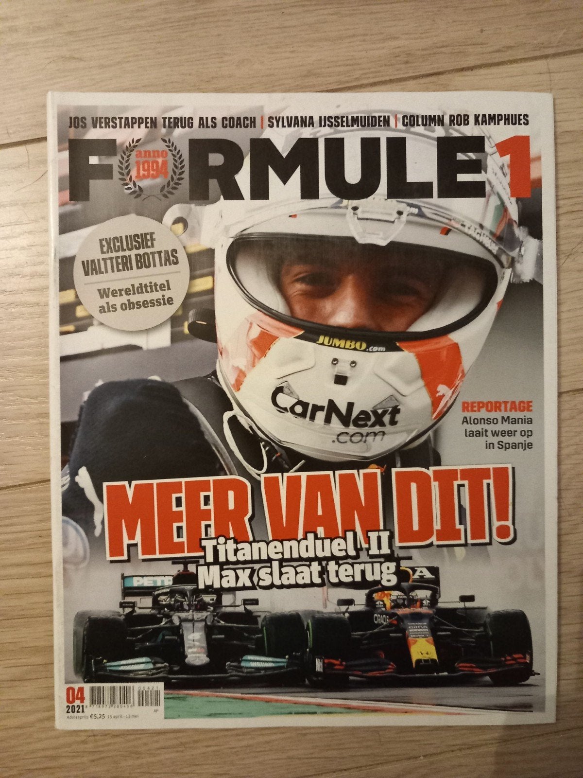 Formule 1 Magazine - Editie 04 2021 - Max Verstappen, Ophalen of Verzenden, Zo goed als nieuw, Overige typen