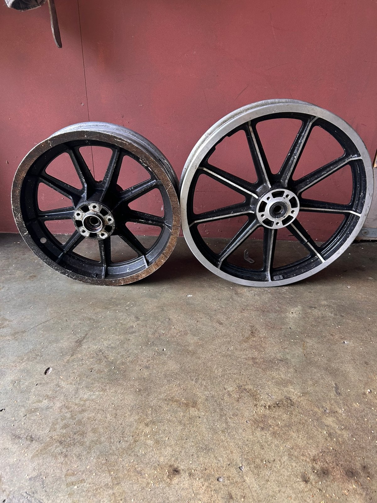 Harley velgen 9spaaks, Motoren, Ophalen of Verzenden, Gebruikt