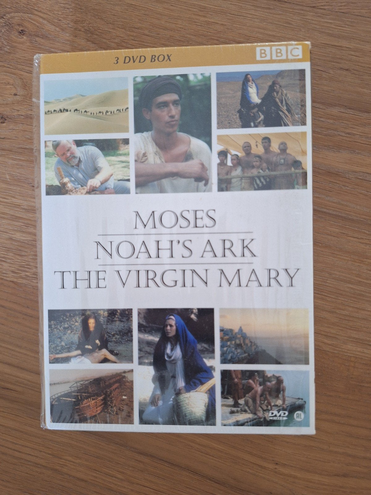 Moses, Noah's Ark, The Virgin Mary 3 DVD Box BBC, Cd's en Dvd's, Dvd's | Religie en Gospel, Alle leeftijden, Ophalen of Verzenden