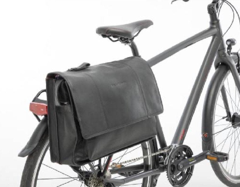 New Looxs Felini laptop/fietstas 18L Leer Zwart NP€ 254,95, Ophalen of Verzenden, Nieuw