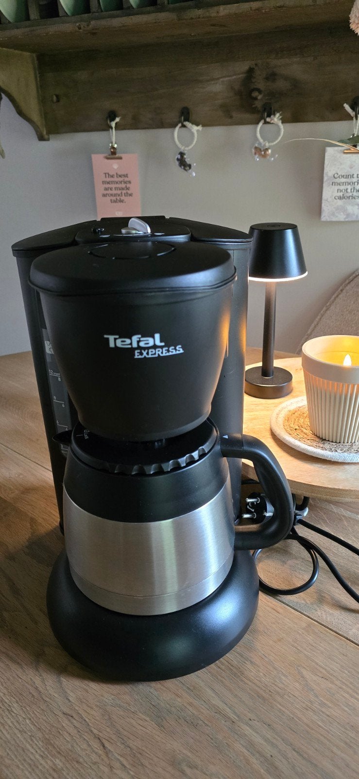 Tefal Express koffiezetapparaat met thermoskan, Witgoed en Apparatuur, 10 kopjes of meer, Ophalen of Verzenden, Zo goed als nieuw
